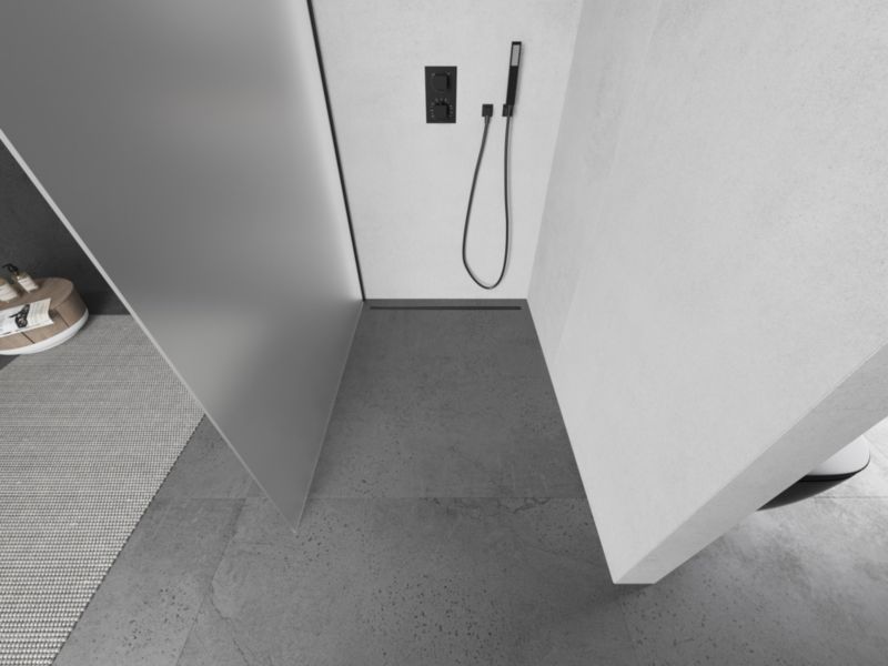 Ścianka prysznicowa walk-in Mexen Kioto L czarna 90x200 cm  800-090-103-70-30 1 szt.