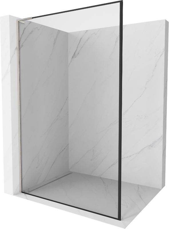 Ścianka prysznicowa walk-in Mexen Kioto L czarny wzór 120x200 cm  800-120-103-97-70 1 szt.