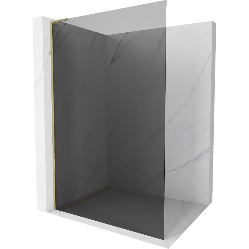 Ścianka prysznicowa walk-in Mexen Kioto L grafit 90x200 cm 1 szt.