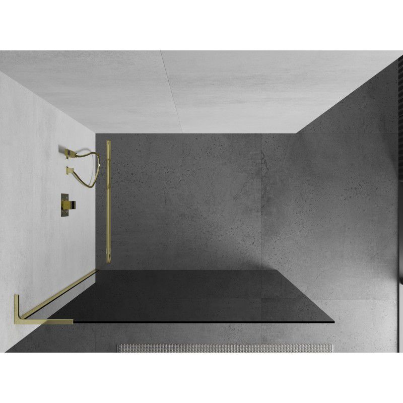 Ścianka prysznicowa walk-in Mexen Kioto L grafit 90x200 cm 1 szt.