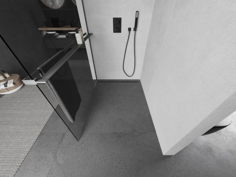 Ścianka prysznicowa walk-in Mexen Kioto+ L gun metal 85x200 cm 800-085-123-95-00 1 szt.