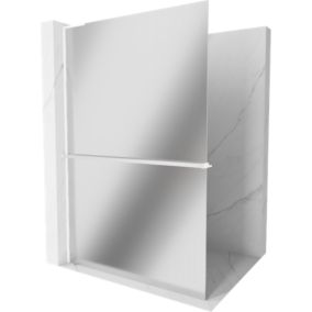 Ścianka prysznicowa walk-in Mexen Kioto+ L lustro 120x200 cm 1 szt.