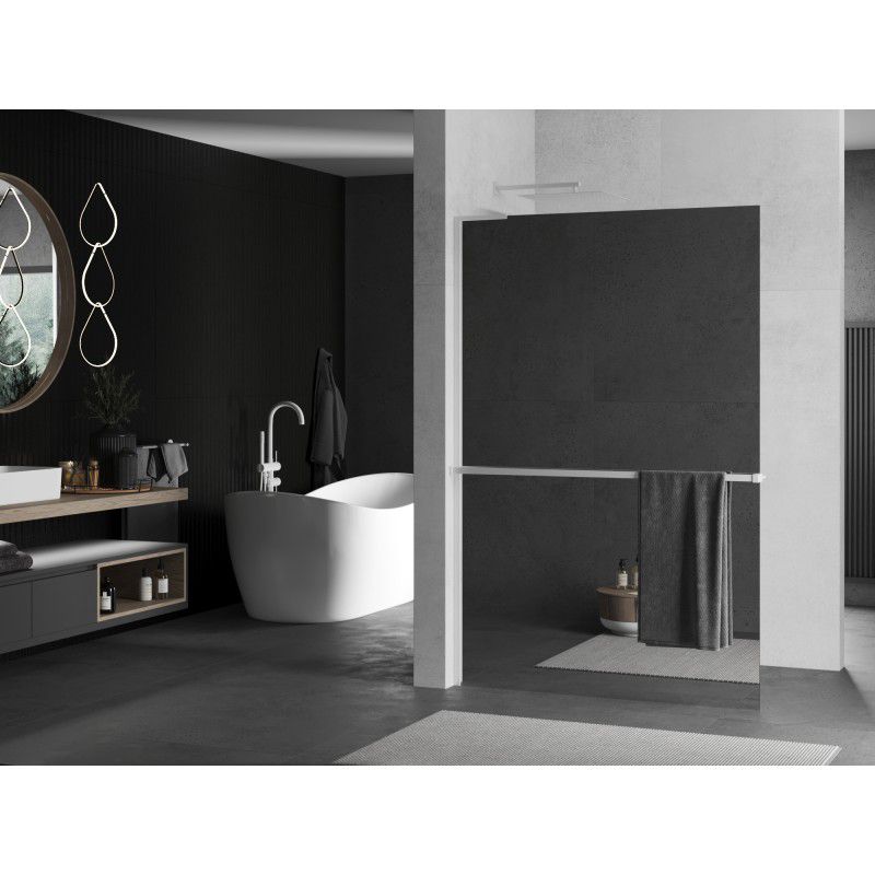 Ścianka prysznicowa walk-in Mexen Kioto+ L lustro 120x200 cm 1 szt.