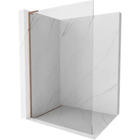 Ścianka prysznicowa walk-in Mexen Kioto L różowe złoto 70x200 cm 1 szt.