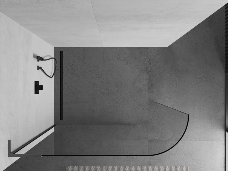 Ścianka prysznicowa walk-in Mexen Kioto L transparentna 120x200 cm 1 szt.