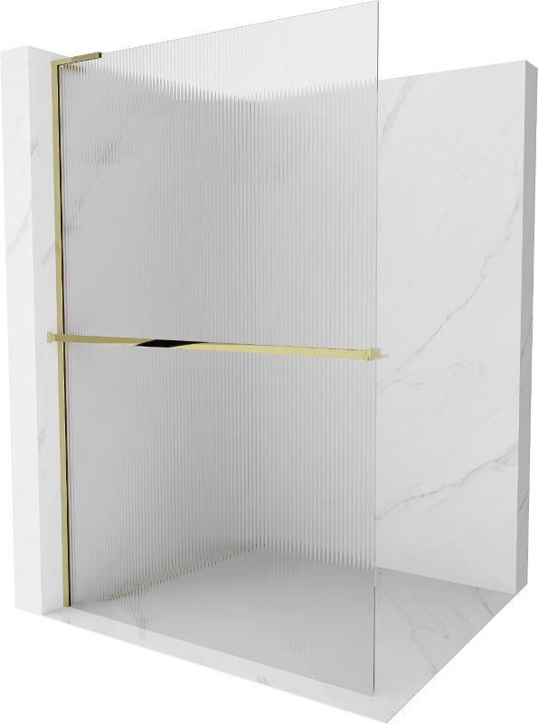 Ścianka prysznicowa walk-in Mexen Kioto+ L złota 80x200 cm 1 szt.
