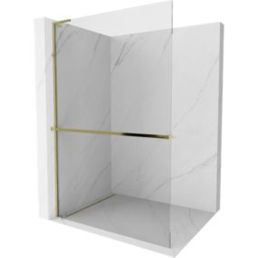 Ścianka prysznicowa walk-in Mexen Kioto+ L złota 90 x 200 cm 1 szt.