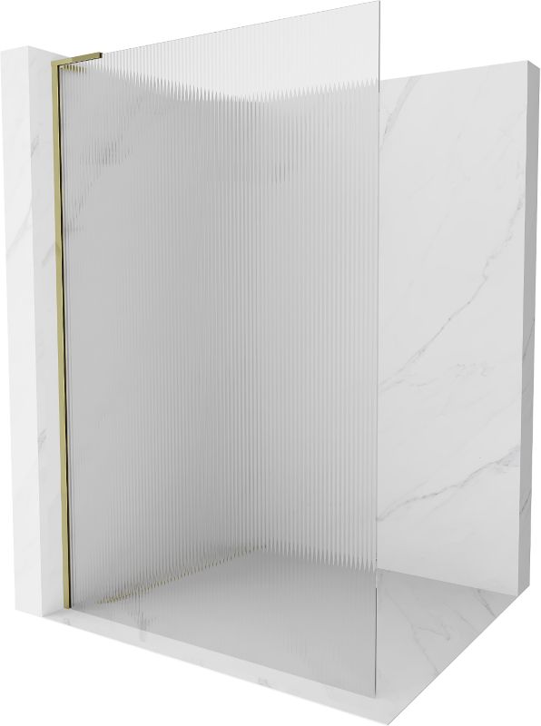 Ścianka prysznicowa Walk-in Mexen Kioto L złota 90x200 cm 1 szt.