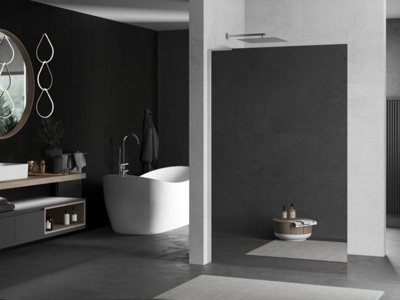 Ścianka prysznicowa Walk-in Mexen Kioto lustro 90x200 cm 1 szt.