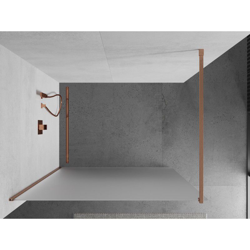 Ścianka prysznicowa walk-in Mexen Kioto miedź szczotkowana 100 x 200 cm 1 szt.