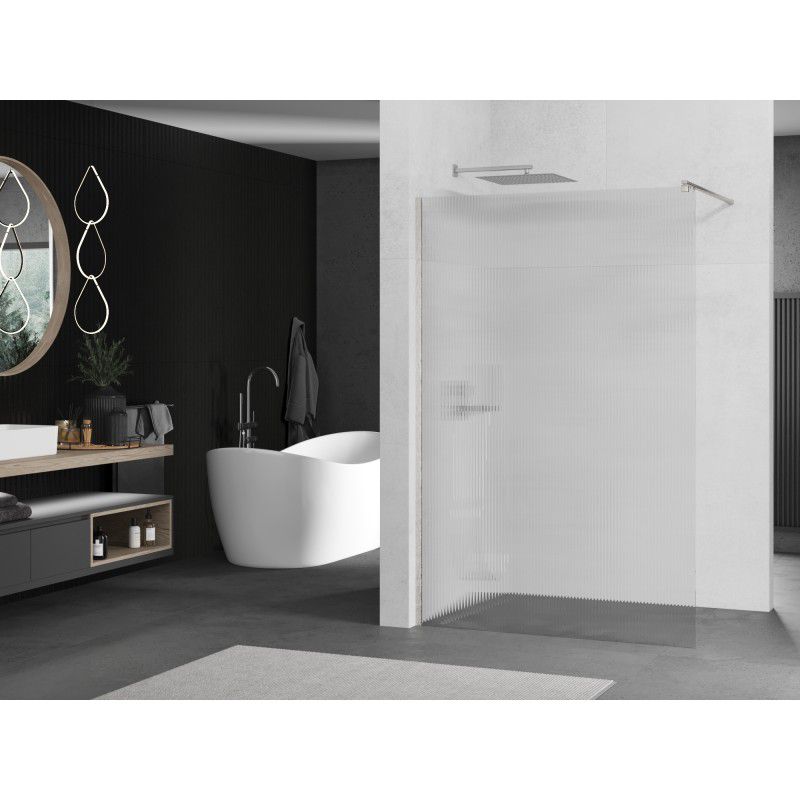 Ścianka prysznicowa walk-in Mexen Kioto prążki 80x200 cm 1 szt.