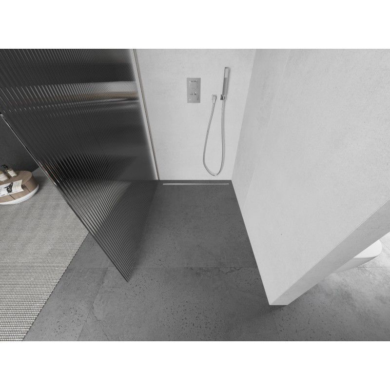 Ścianka prysznicowa walk-in Mexen Kioto prążki 80x200 cm 1 szt.