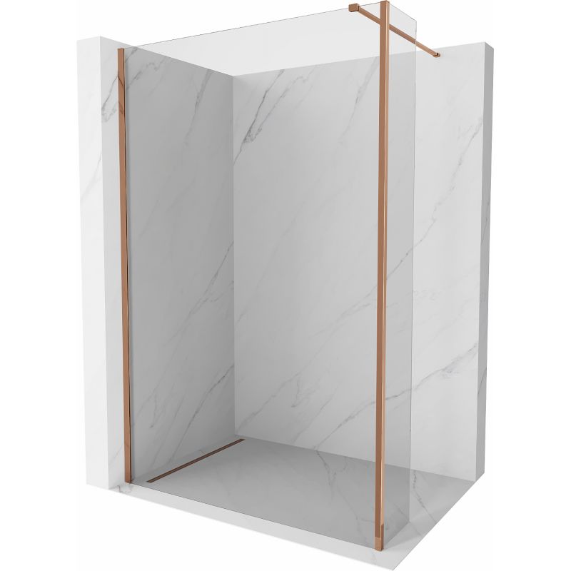 Ścianka prysznicowa walk-in Mexen Kioto różowe złoto 100x40 cm 1 szt.