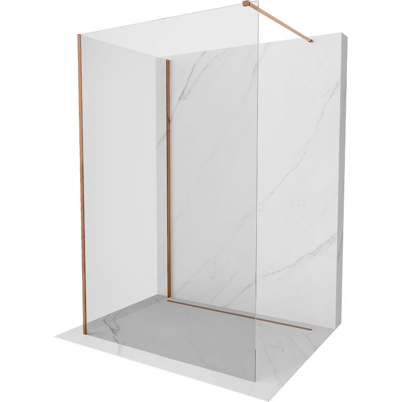 Ścianka prysznicowa walk-in Mexen Kioto różowe złoto 100x95 cm 1 szt.