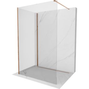 Ścianka prysznicowa walk-in Mexen Kioto różowe złoto 140x110 1 szt.