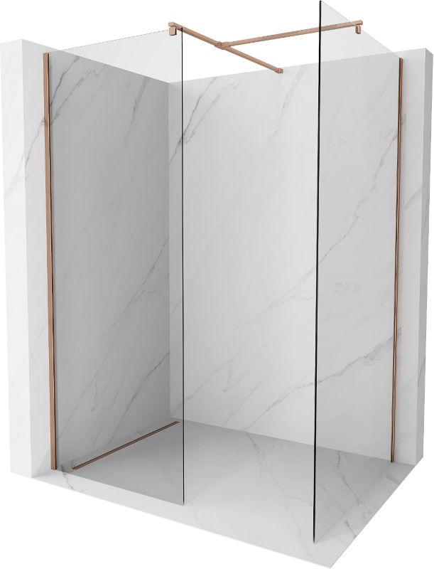 Ścianka prysznicowa walk-in Mexen Kioto różowe złoto 170x120 1 szt.