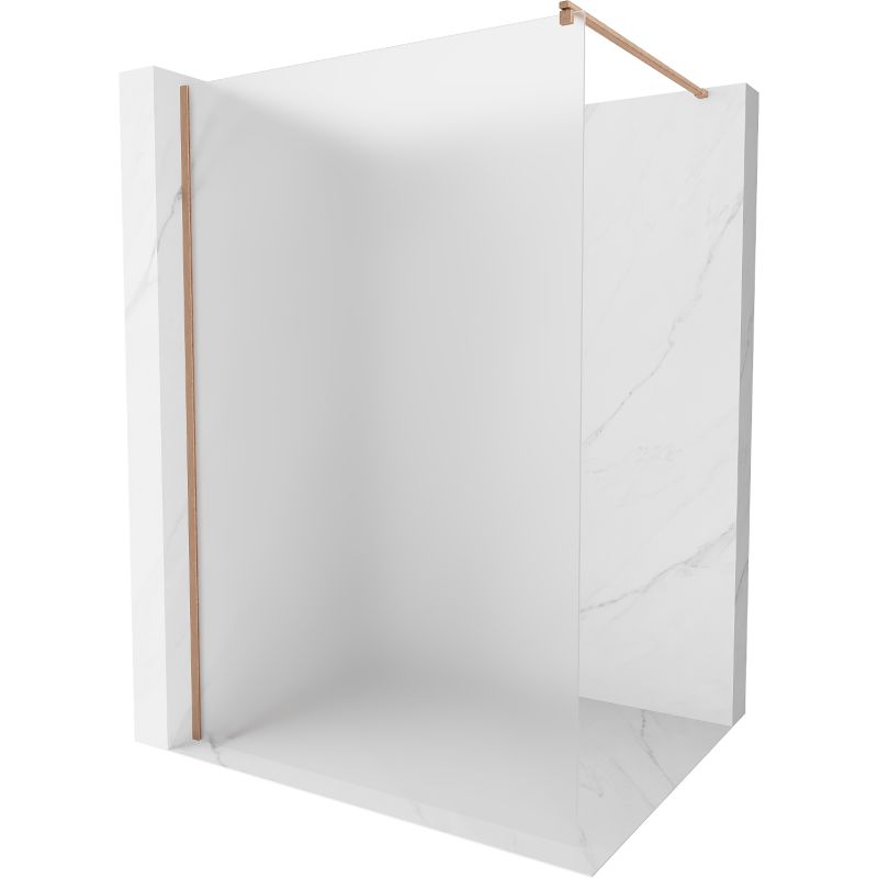 Ścianka prysznicowa walk-in Mexen Kioto szron miedź 120x200 cm 1 szt.