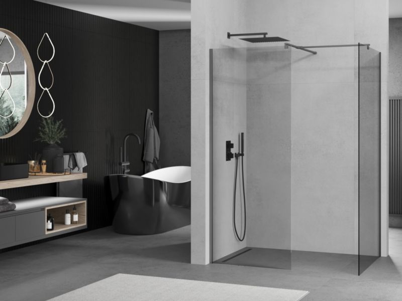 Ścianka prysznicowa walk-in Mexen Kioto transparent 160x85 cm 1 szt.