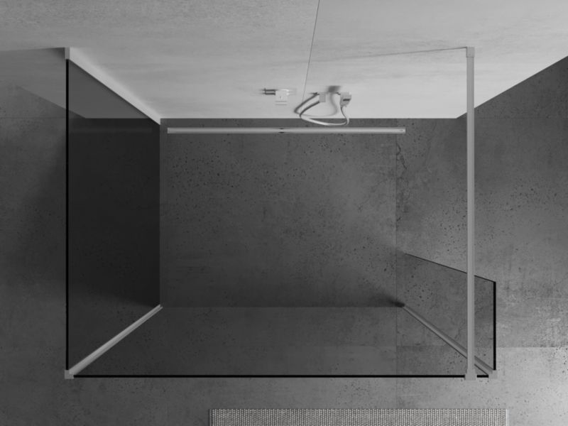 Ścianka prysznicowa walk-in Mexen Kioto transparent biały 115 x 110 x 40 cm 1 szt.