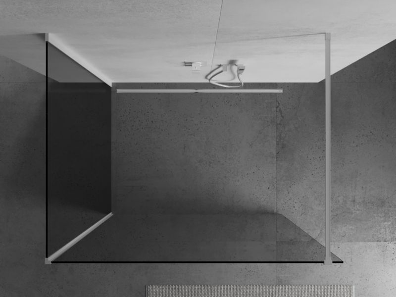 Ścianka prysznicowa walk-in Mexen Kioto transparent biały 125x90 cm 1 szt.