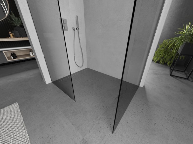 Ścianka prysznicowa walk-in Mexen Kioto transparent chrom 115 x 110 cm 1 szt.