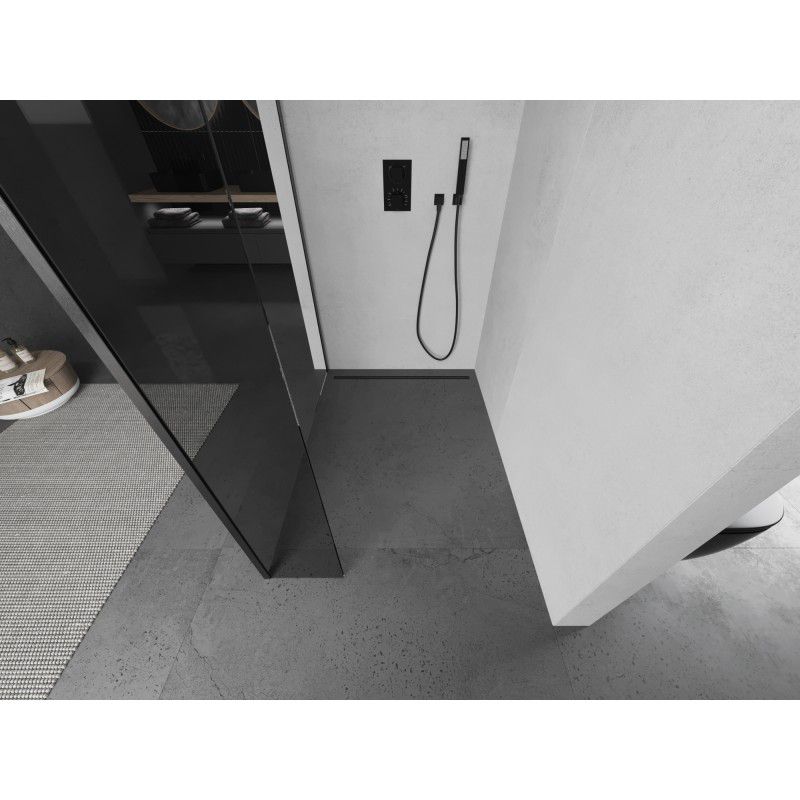 Ścianka prysznicowa walk-in Mexen Kioto transparent gun gray 125x30 cm 1 szt.