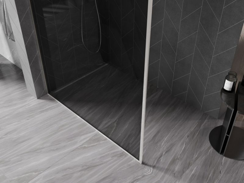 Ścianka prysznicowa Walk-in Mexen Kioto-XF grafit 120x202 cm  800-120-104-97-40-X1 szt.