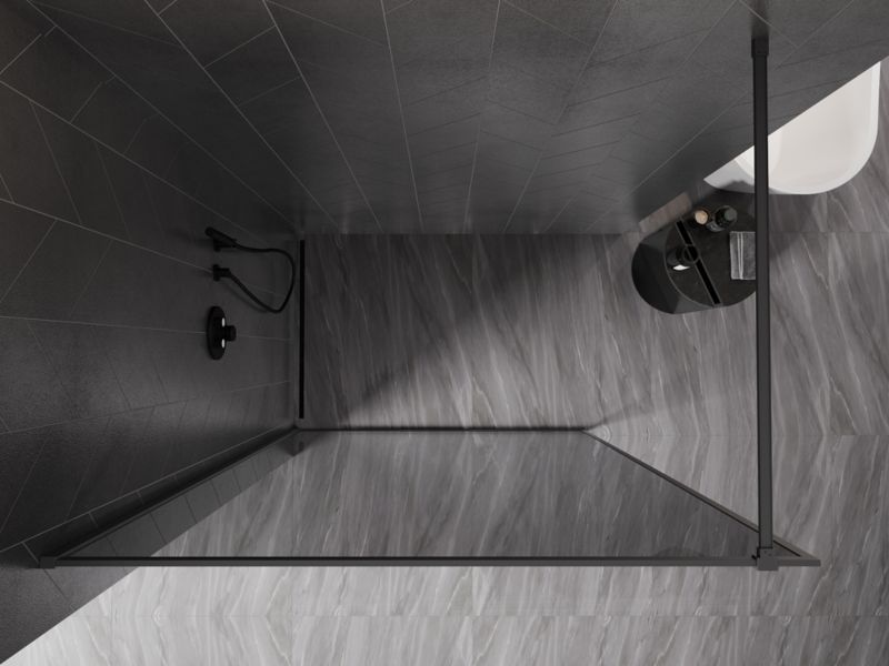 Ścianka prysznicowa walk-in Mexen Kioto-XF grafit 150x202 cm  800-150-104-95-40-X1 szt.