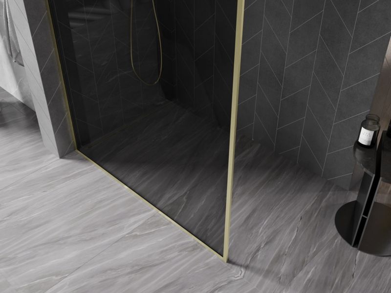 Ścianka prysznicowa walk-in Mexen Kioto-XF grafit 50x202 cm  800-050-104-55-40-X1 szt.