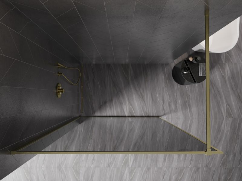 Ścianka prysznicowa walk-in Mexen Kioto-XF grafit 50x202 cm  800-050-104-55-40-X1 szt.