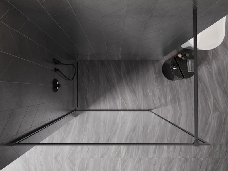 Ścianka prysznicowa walk-in Mexen Kioto-XF gun metal 160x202 cm  800-160-104-95-00-X1 szt.