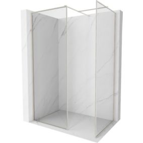 Ścianka prysznicowa walk-in Mexen Kioto-XF nikiel szczotkowany 140x120 cm 800-140-202-04-97-120-XF 1 szt.