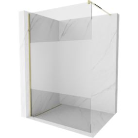 Ścianka prysznicowa walk-in Mexen Kioto złota 110x200 cm 1 szt.