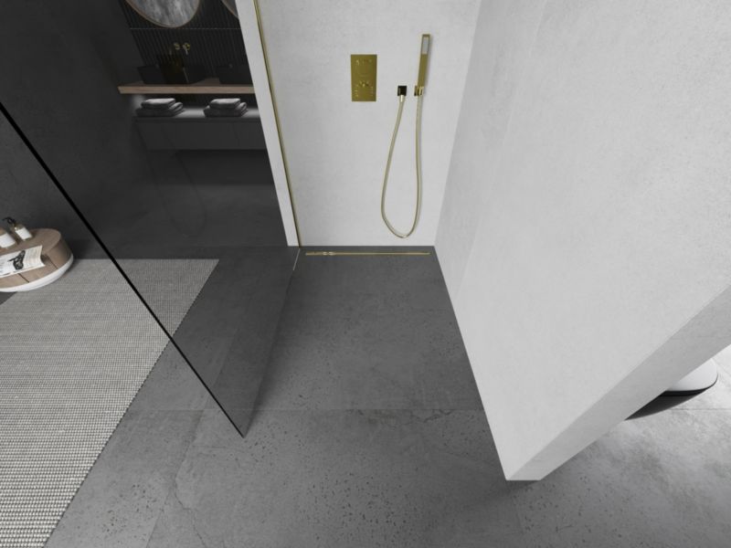 Ścianka prysznicowa walk-in Mexen Kioto złota 180x200 cm 800-180-101-50-00 1 szt.