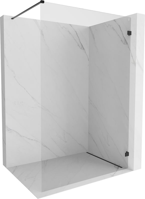 Ścianka prysznicowa walk-in Mexen Lunar czarna 140x200 cm 1 szt.