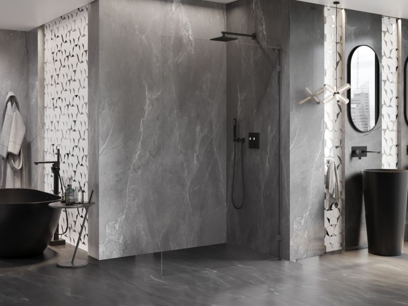 Ścianka prysznicowa walk-in Mexen Lunar L gun metal 60x200 cm 830L-060-000-95-00-P 1 szt.