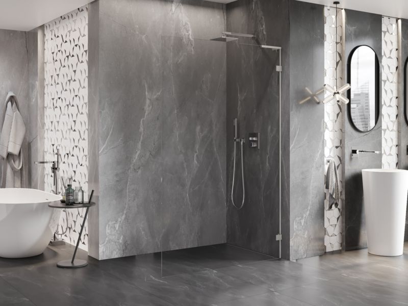 Ścianka prysznicowa walk-in Mexen Lunar L transparent 70x200 cm 1 szt.