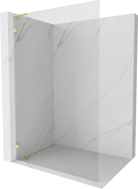 Ścianka prysznicowa walk-in Mexen Lunar L złoty szczotkowany 100x200 cm 1 szt.