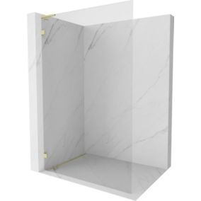 Ścianka prysznicowa walk-in Mexen Lunar L złoty szczotkowany 100x200 cm 1 szt.