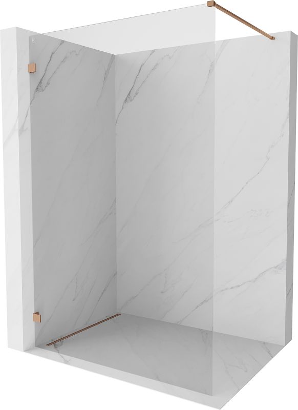 Ścianka prysznicowa walk-in Mexen Lunar miedź 110x200 cm 1 szt.