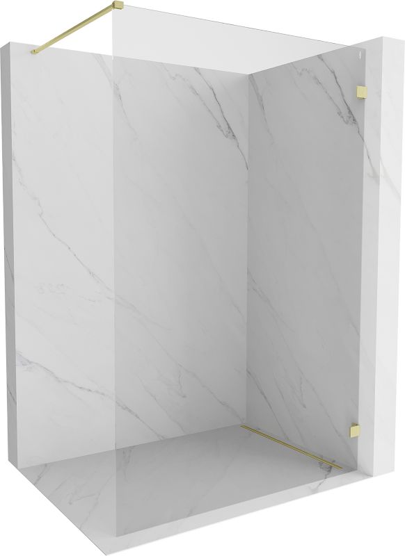 Ścianka prysznicowa walk-in Mexen Lunar złota 70x200 cm 1 szt.
