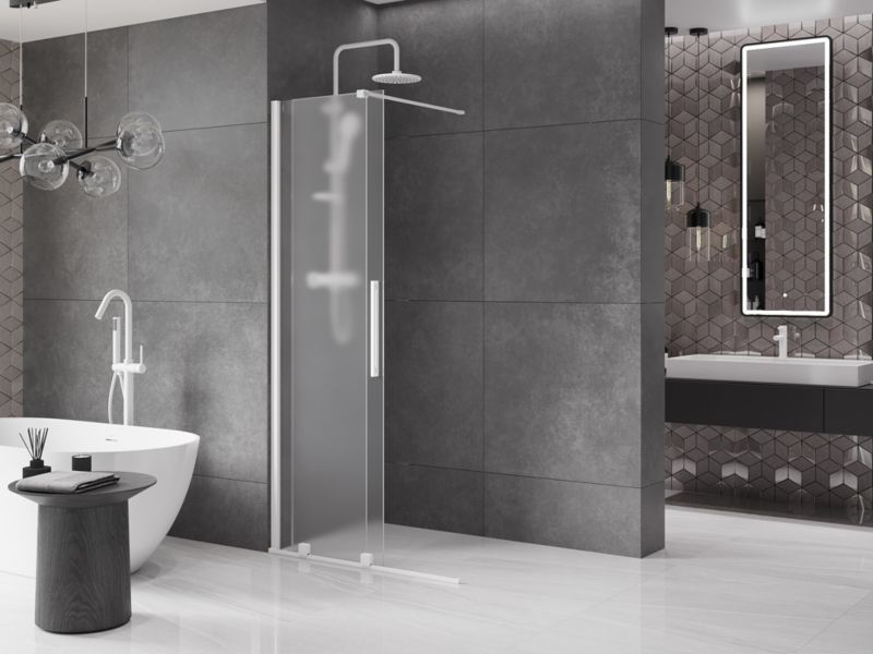 Ścianka prysznicowa walk-in Mexen Velar biała 85x200 cm 871-085-000-33-20 1 szt.