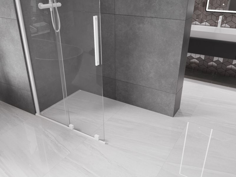 Ścianka prysznicowa walk-in Mexen Velar biała 90x200 cm 1 szt.