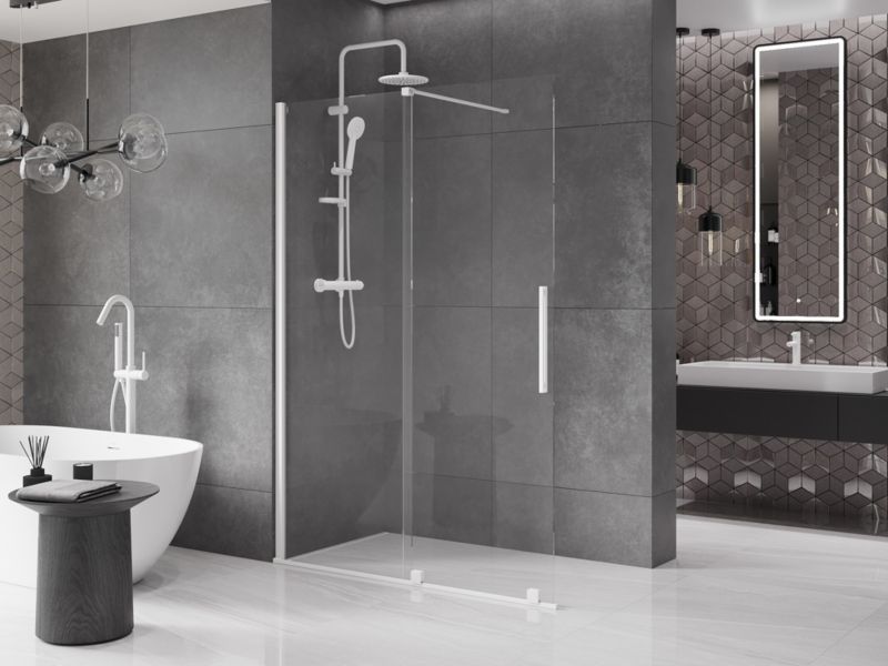 Ścianka prysznicowa walk-in Mexen Velar biały 160x200 cm 871-160-000-03-20 1 szt.