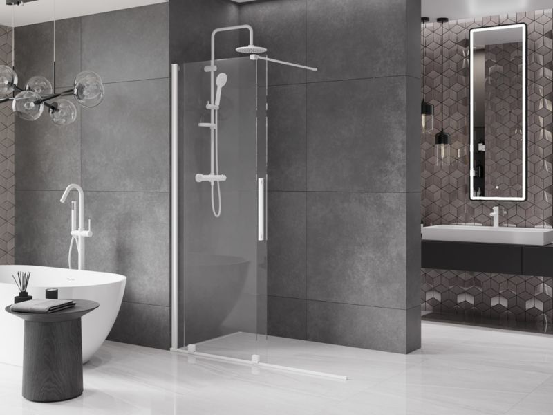 Ścianka prysznicowa walk-in Mexen Velar biały 160x200 cm 871-160-000-03-20 1 szt.