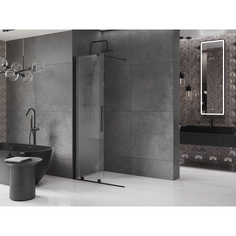 Ścianka prysznicowa walk-in Mexen Velar czarna 70x200 cm 1 szt.