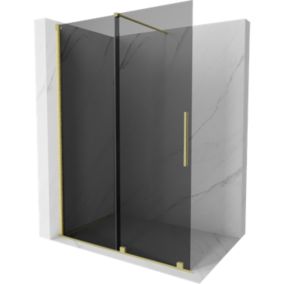 Ścianka prysznicowa walk-in Mexen Velar grafit/złoty szczotkowany 150x200 871-150-000-43-55 1 szt.