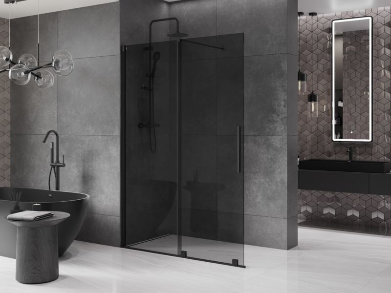 Ścianka prysznicowa walk-in Mexen Velar grafitowa 150x200 cm 871-150-000-43-70 1 szt.