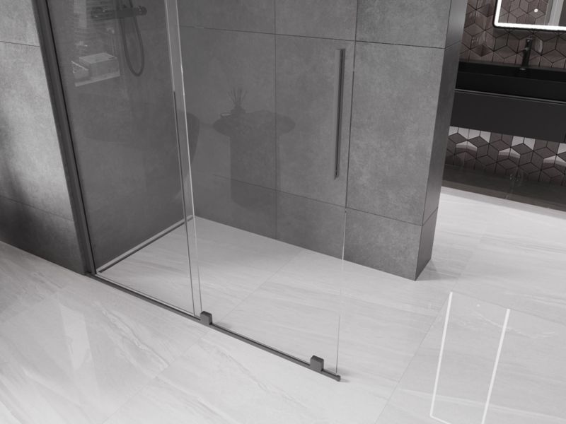 Ścianka prysznicowa walk-in Mexen Velar gun metal 150x200 cm 1 szt.