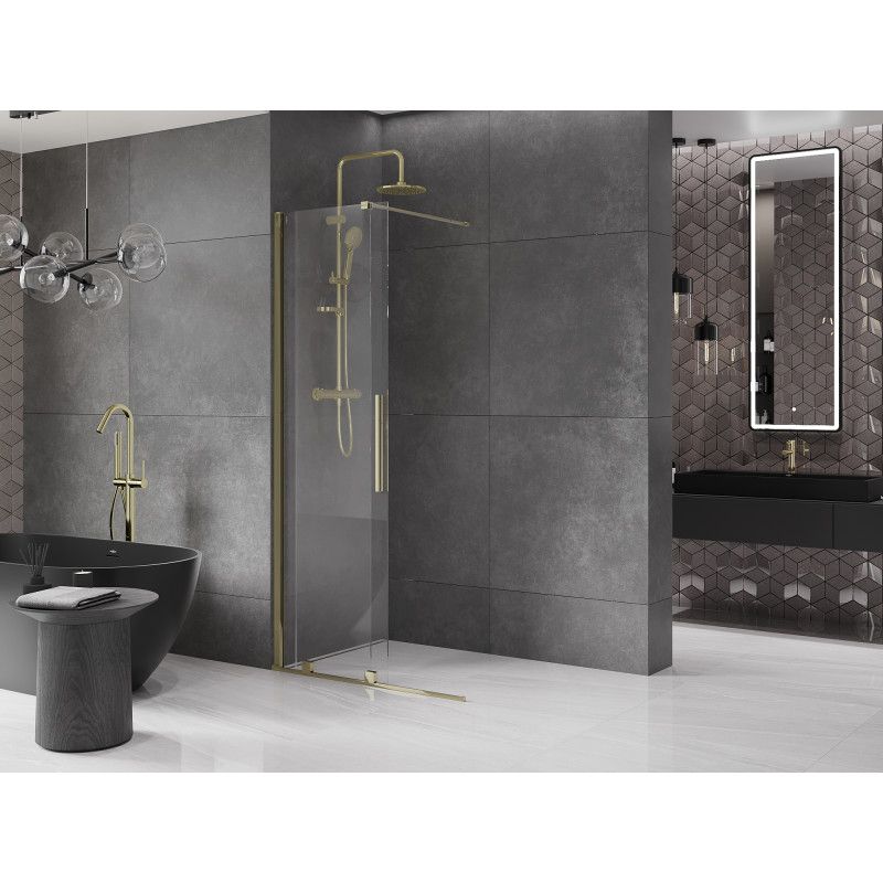 Ścianka prysznicowa walk-in Mexen Velar złota 100x200 cm 871-100-000-03-50 1 szt.